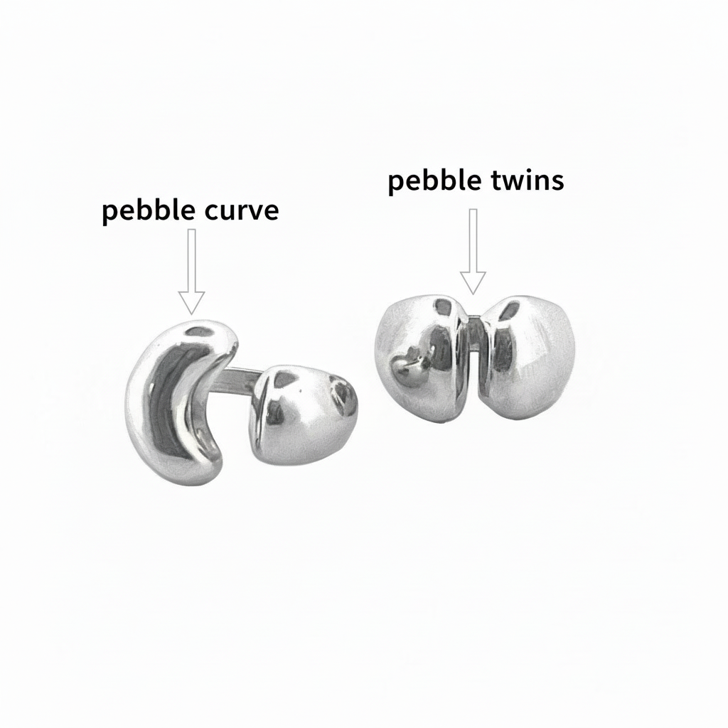 The Duo Pebble Rings