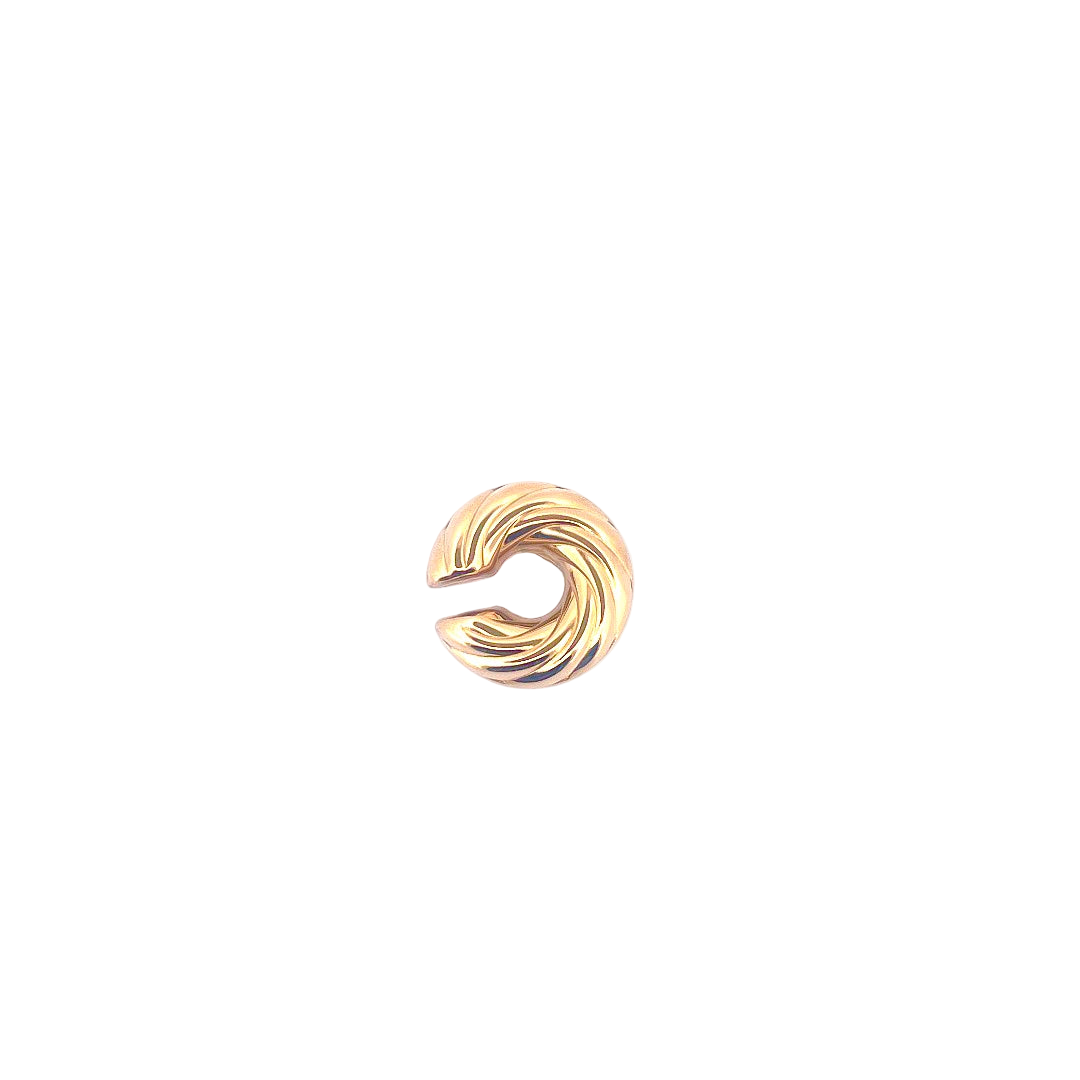 The Gold Button Earcuff