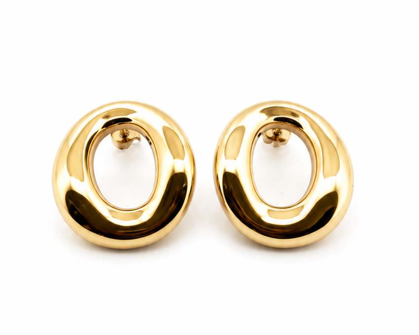 The Orbit Gold Earrings