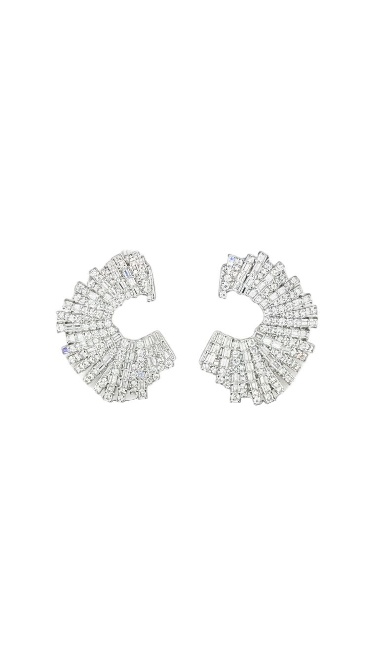 The Crystal Curve Earrings