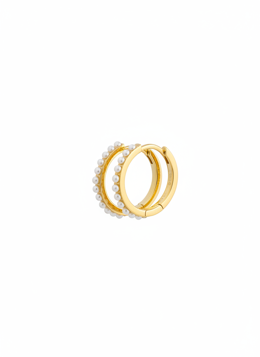 The Golden Pearl Earrings