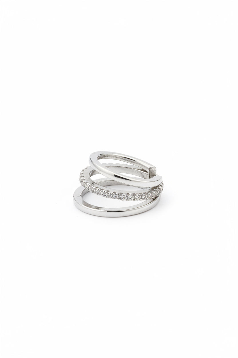 The Triple Silver Earcuff