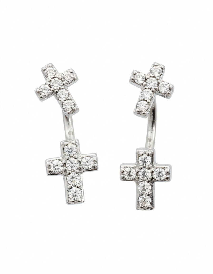 The Dual Cross Earrings