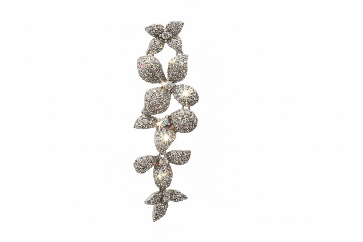 The Silver Blossom Earrings