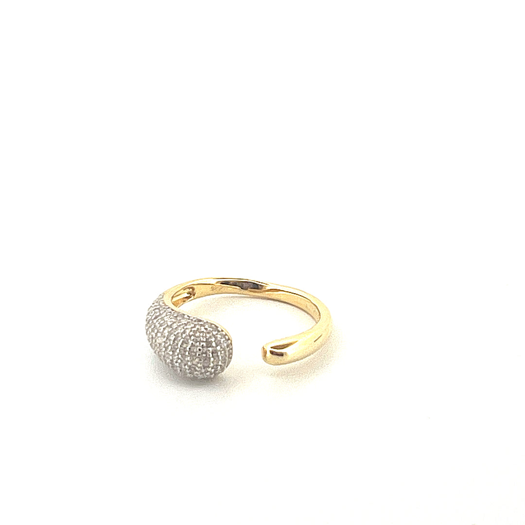 The Silver & Gold Snake Ring
