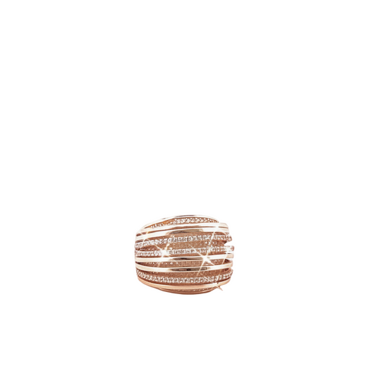 The Multi Line Gold Ring