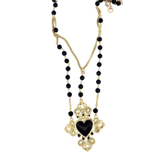 The Dark Sacred Heart Necklace