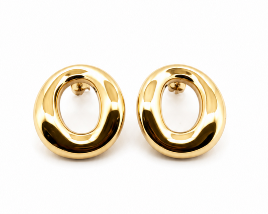 The Orbit Gold Earrings