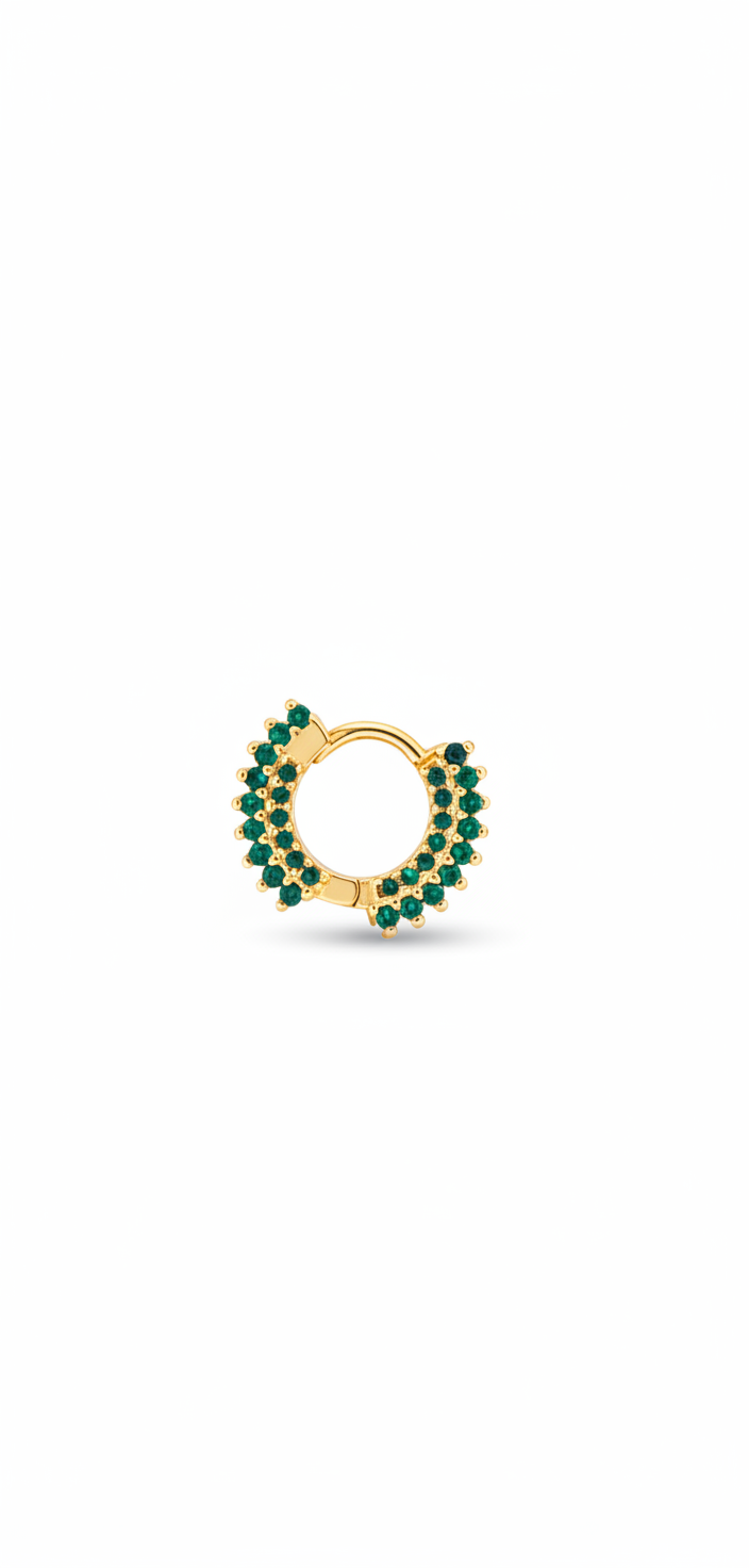 The Emerald Glow Piercing