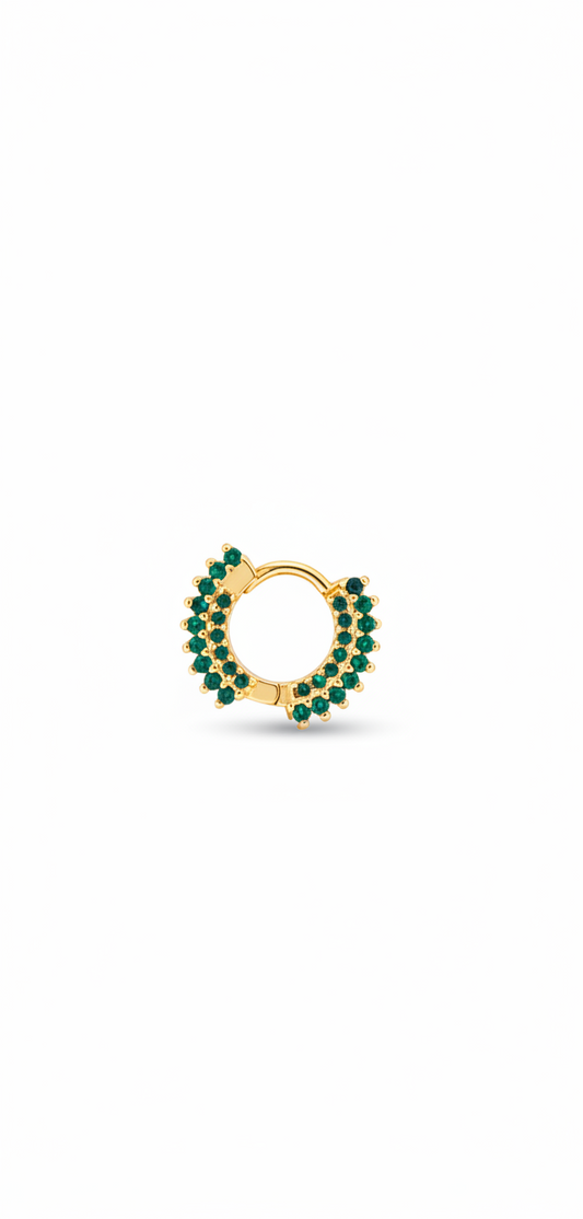 The Emerald Glow Piercing