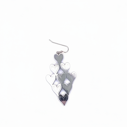 The Heart Cascade Earrings